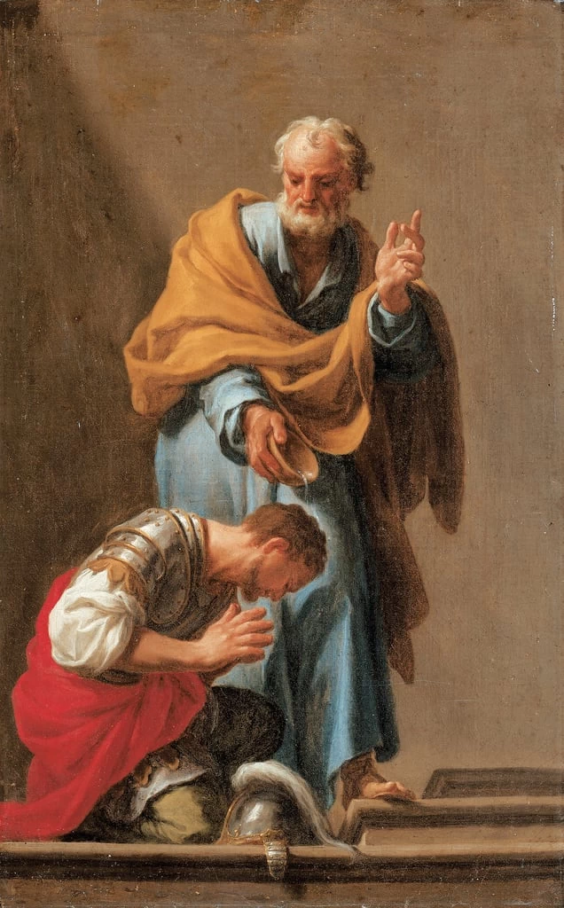 San Pietro battezza il centurione Cornelio
